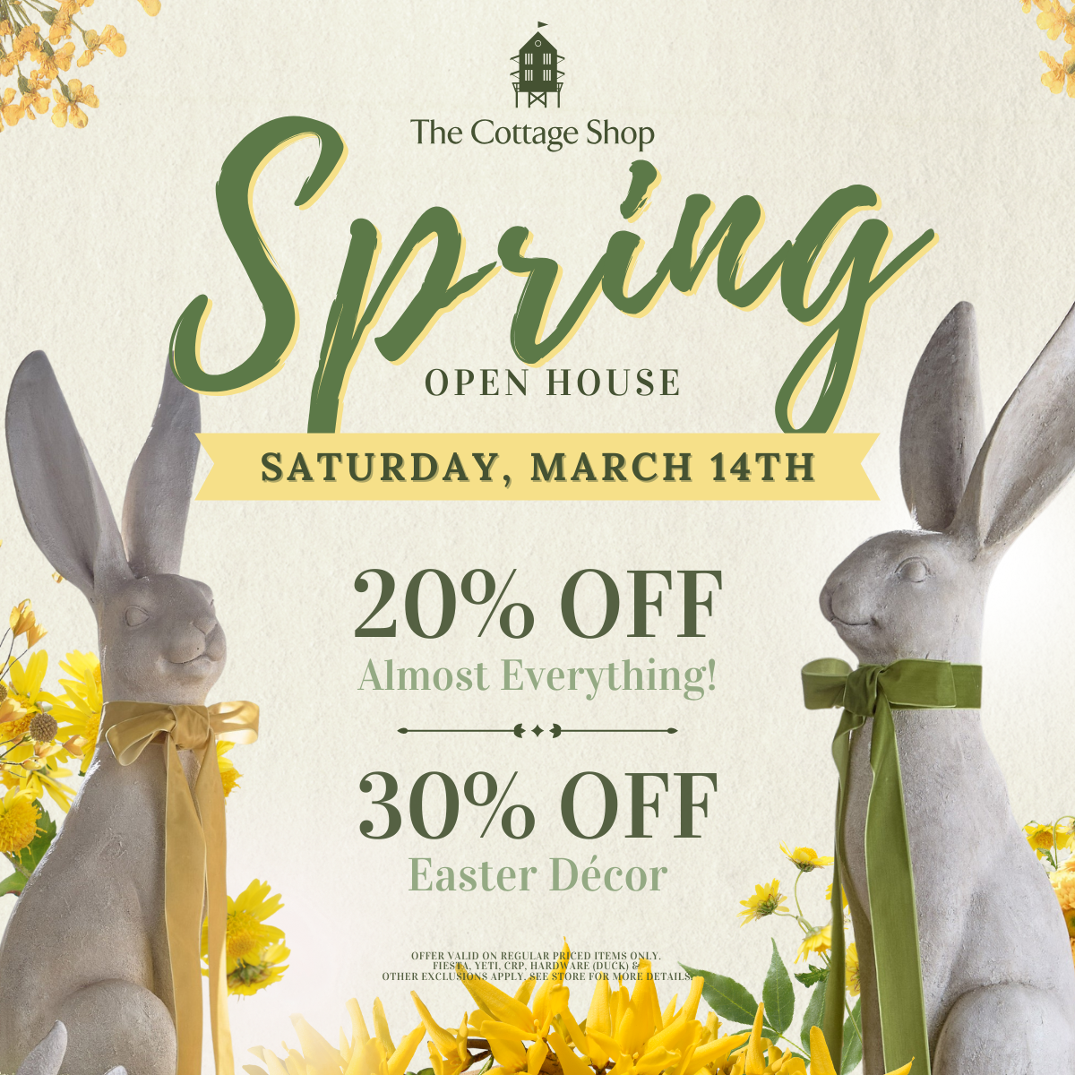 Spring Open House – The Cottage Shop