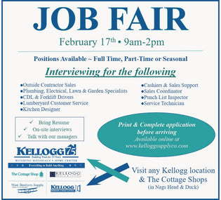  Job Fair - February 17th (9am-2pm)