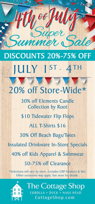  4th of July, Super Summer Sale - July 1st - 4th
