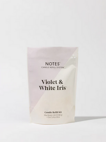  NOTES Violet & White Iris - Candle Refill Kit 