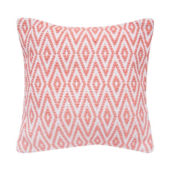 Kim Harlequin Pillow - Coral