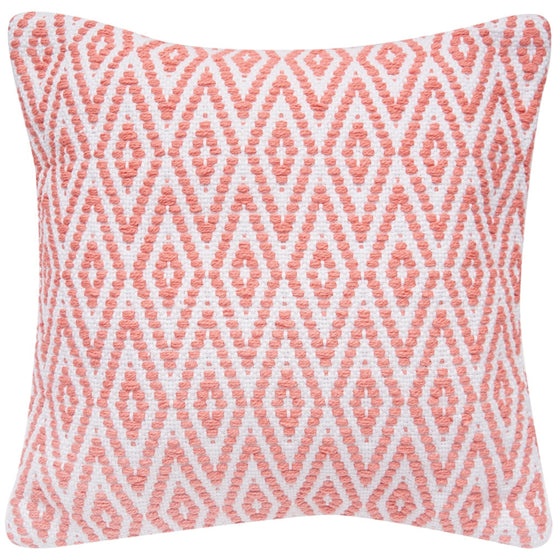 Kim Harlequin Pillow - Coral