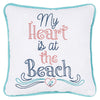 Heart At The Beach Pillow