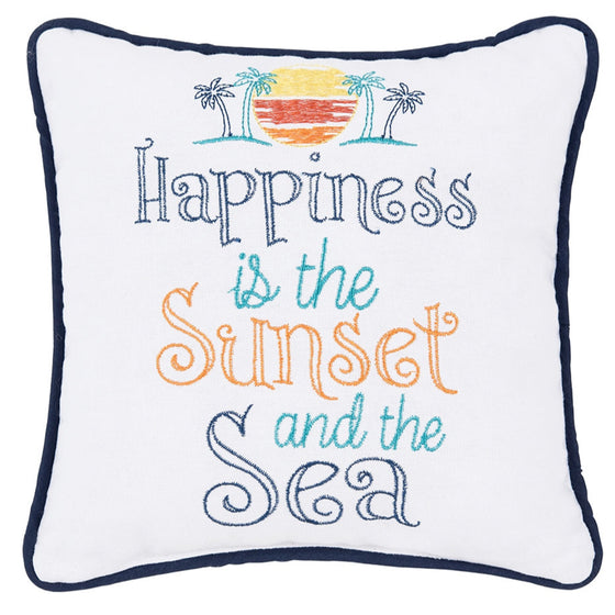 Sunset And The Sea Pillow