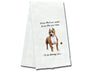 Pit Bull Kitchen Towel - Brindle and White