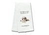 Shih Tzu Puppy Cut Kitchen Towel - Tan and White