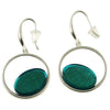 Double Circle Earrings - Turquoise