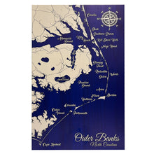  Outer Banks Whimsical Map - Sand