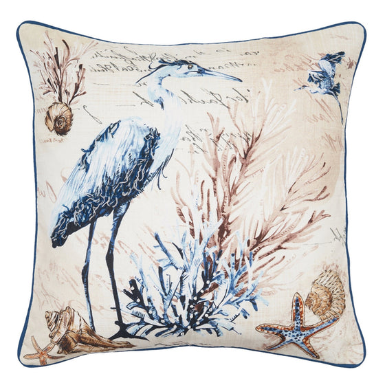 Brunswick Blue Heron Pillow