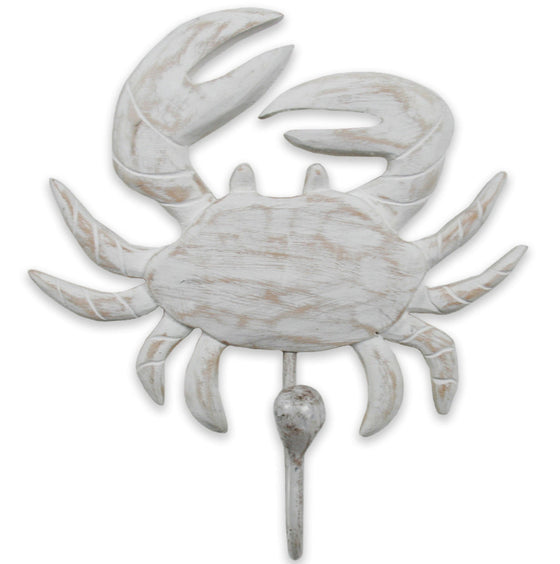 Crab Single Hook Large Whitewash