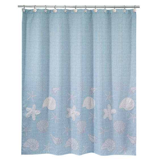 Sequin Shells Shower Curtain