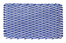  Blue & White Wave Doormat - 18" x 30"
