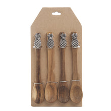  Wooden Spoon Set of 4 - Pineapple