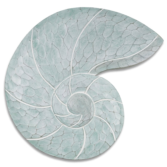 Nautilus Shell Seafoam Wall Art