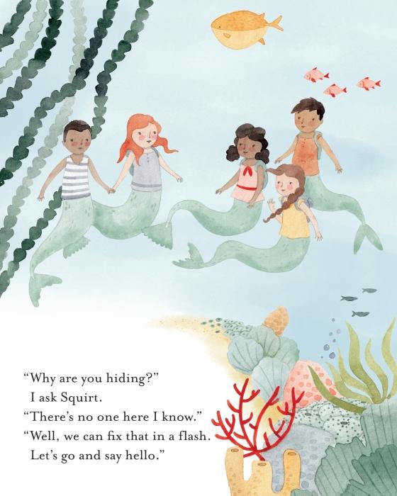 Illustration within Mermaid School