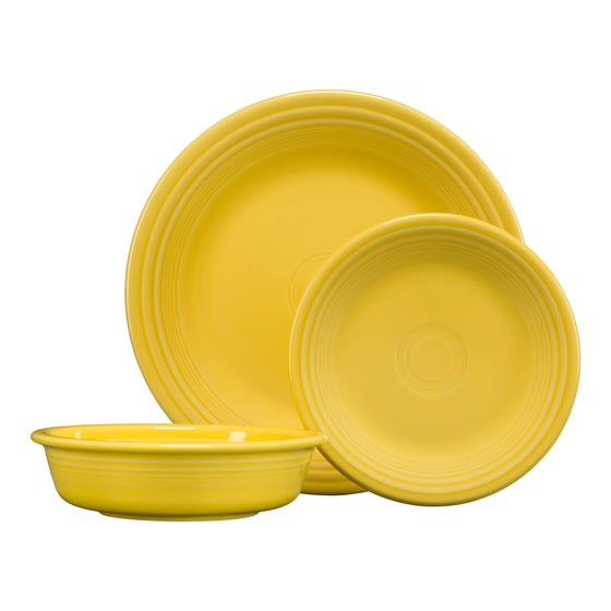 Fiesta 3pc Classic Place Setting - Sunflower