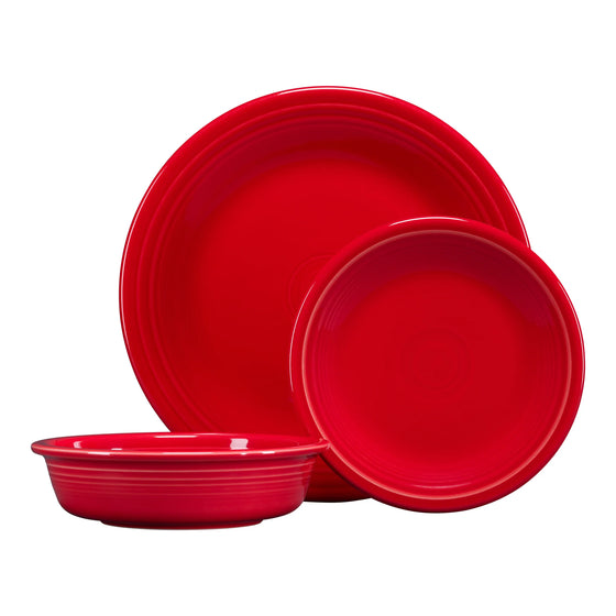 Fiesta 3pc Classic Place Setting - Scarlet