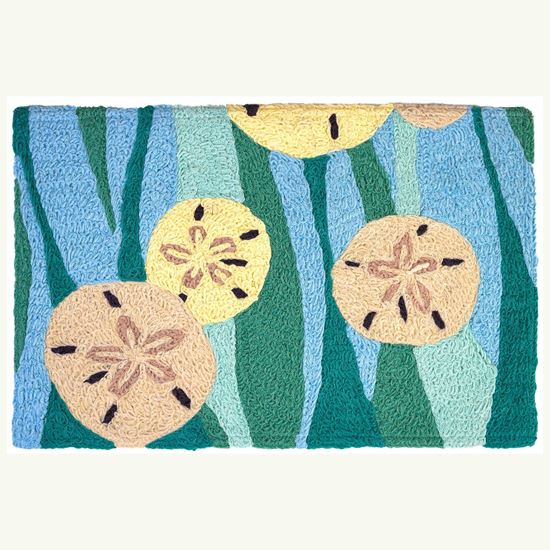 Sand Dollars and Waves Rug