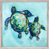 Two Turtles Swimming