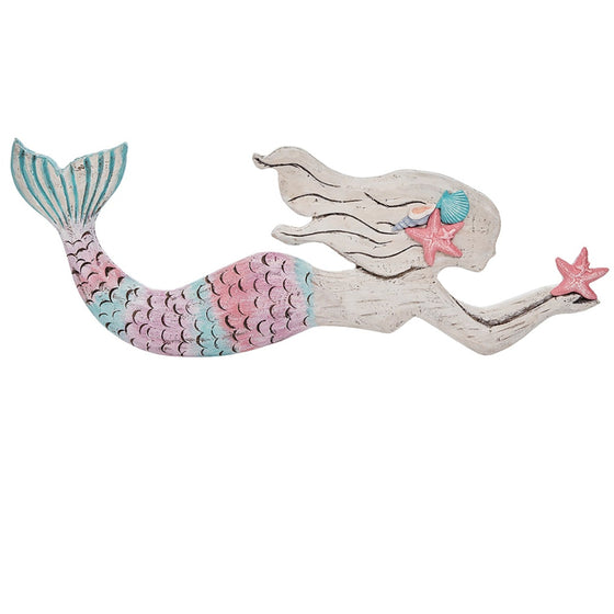Mermaid Wall Art With Sea Star