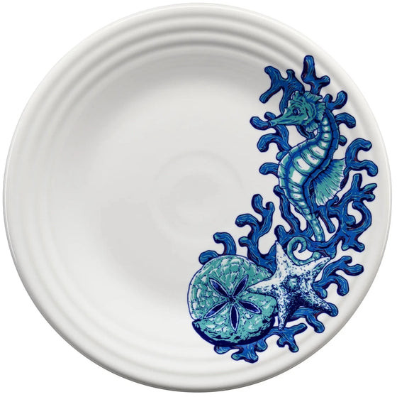 Fiesta Coastal Seahorse Luncheon Plate