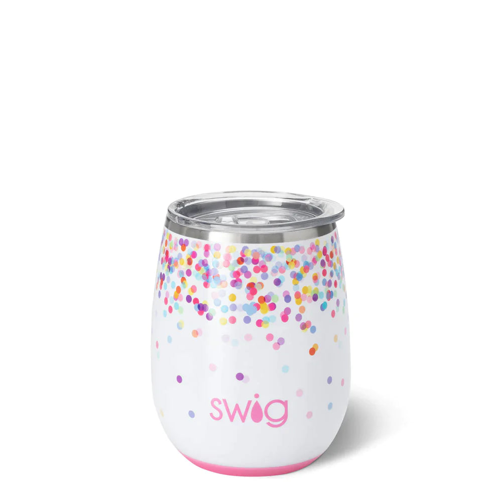 Swig Confetti & Pink Reusable Straw Set