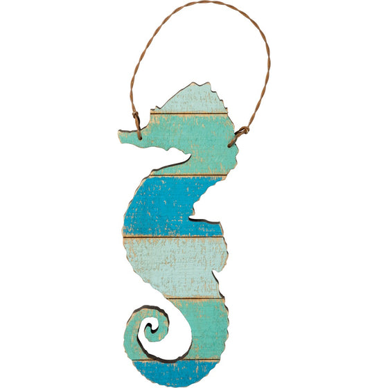 Sea Slat Ornament - Seahorse