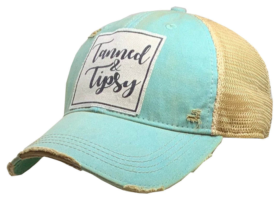  "Tanned & Tipsy" Vintage Hat
