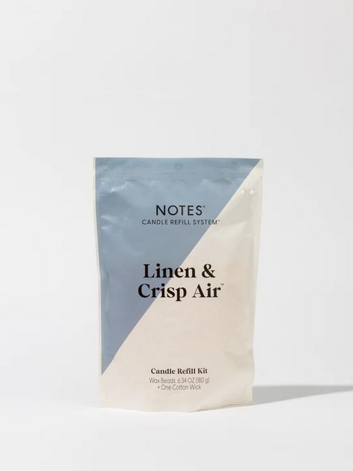 NOTES Linen & Crisp Air  - Candle Refill Kit
