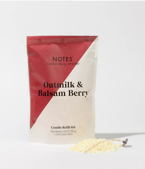 NOTES Oatmilk & Balsam Berry - Candle Refill Kit
