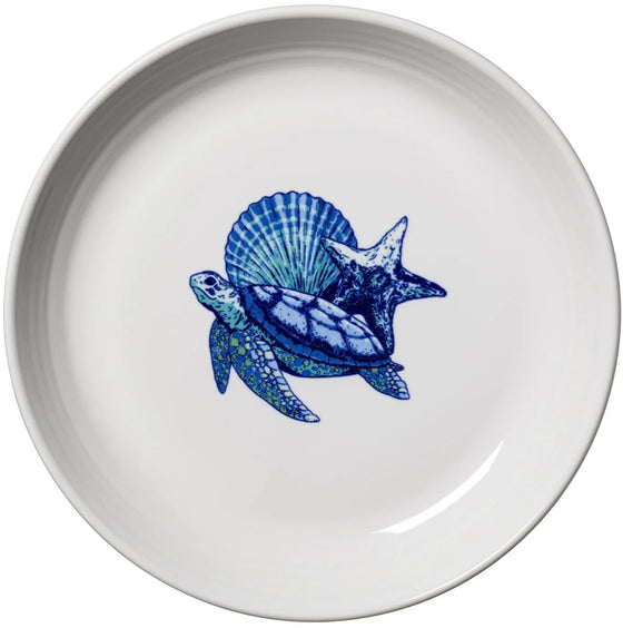 Fiesta Coastal Turtle Luncheon Bowl Plate