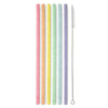 Rainbow Glitter Reusable Straw Set