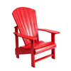 Upright Adirondack Chair - Red