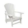 Upright Adirondack Chair - White