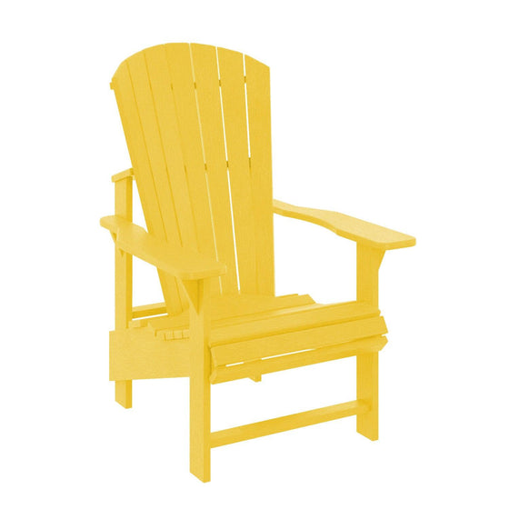 Upright Adirondack Chair - Yellow