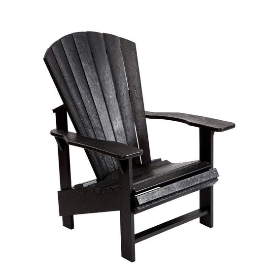 Upright Adirondack Chair - Black