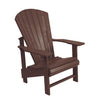 Upright Adirondack Chair - Chocolate