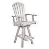 Swivel Pub Arm Chair - White