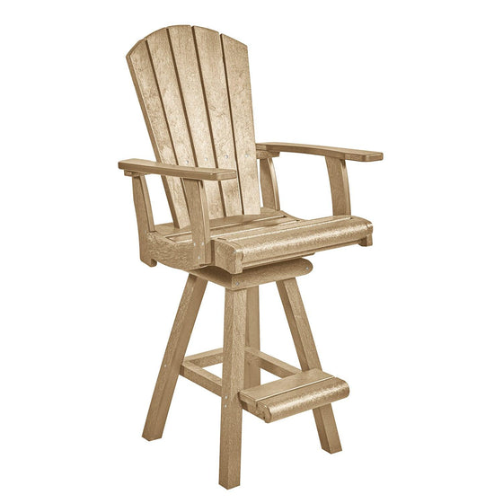 Swivel Pub Arm Chair - Beige