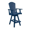 Swivel Pub Arm Chair - Navy
