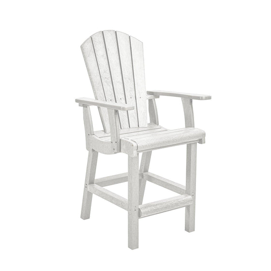 Classic Counter Arm Chair - White