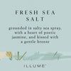 Fresh Sea Salt Statement Glass Candle