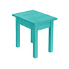 Small Rectagular Table - Turquoise
