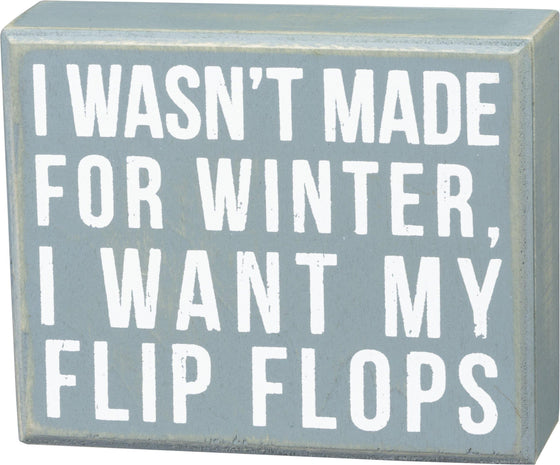 Made for Winter - Box Sign
