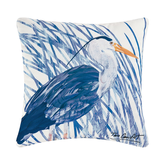 Blue Heron Pillow
