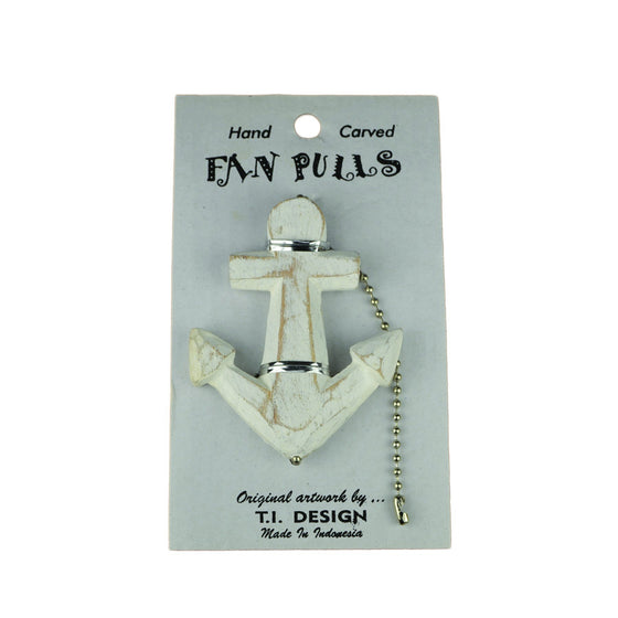 White Washed Anchor - Fan Pull