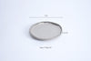 Round Appetizer/Dessert Plate - Silver