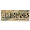 Mini Outer Banks Coordinate Sign