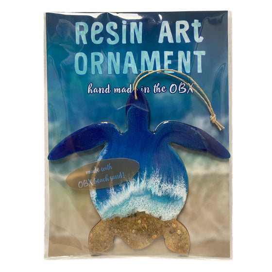 Resin Art Ornaments - Sea Turtle