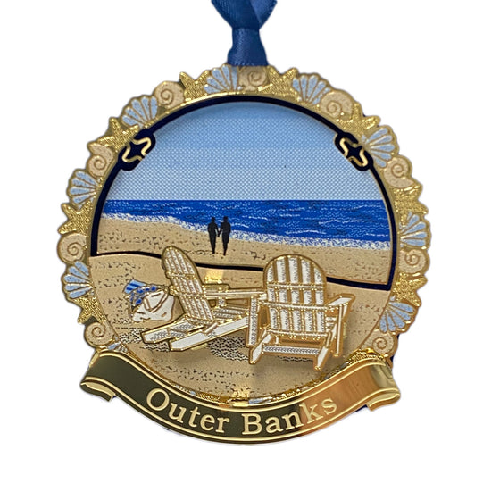 Outer Banks Ornament - Adirondack Chairs
